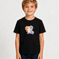 thumbnail image 2 of Boys Graphic T Shirt Cute Axolotl Animal Short Sleeve Tee Colorful Cartoon Amphibian Theme 100% Cotton Soft Kids Tops 4-13Y, 2 of 5