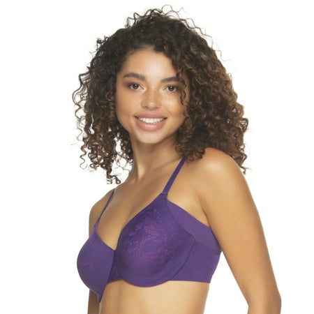 

Jessamine Unlined Side Smoothing Minimizer Bra | 32C - 44H | Felina (Violet Indigo 42C)