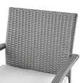 thumbnail image 6 of Brown Outdoor 8 Seater Wicker Chat Set with Cushions, Gray and Silver, 6 of 10