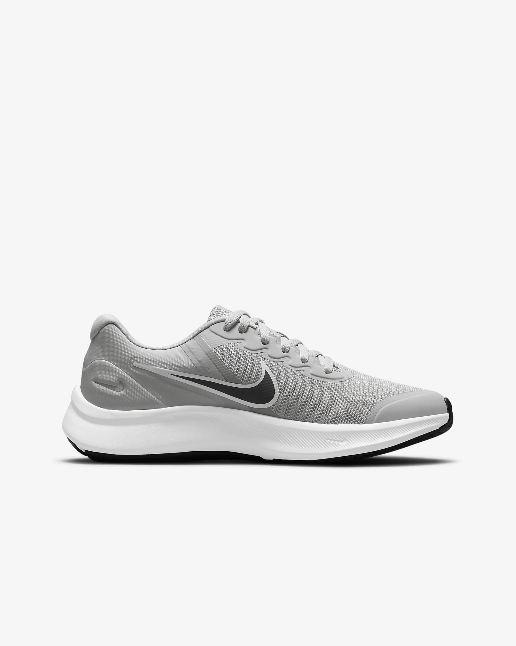 DA2776-005 US Size Grade School Grey/Black-Smoke Runner Star Shoe Smoke 7 Lt. 3 Nike Grey