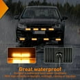 thumbnail image 6 of Nilight 8PCS Led Strobe Lights 12LED Amber Light 12V 24V Surface Mount Flashing Warning Hazard Beacon Lights Ultra Slim Sync Feature Mini Grille for Cars Trucks Off Road Vehicles SUV, 6 of 9