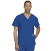 Dickies Advance Men Scrubs Top, V-Neck, DK750, S, Royal