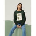 thumbnail image 2 of Orchid Field Notes Iii. Sweatshirt Women -Naomi McCavitt Designs, Female 4X-Large, 2 of 4