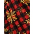 thumbnail image 6 of Qiylii Baby Girl Christmas Romper Santa House Plaid Snowflake V Neck Bodysuit, 6 of 6