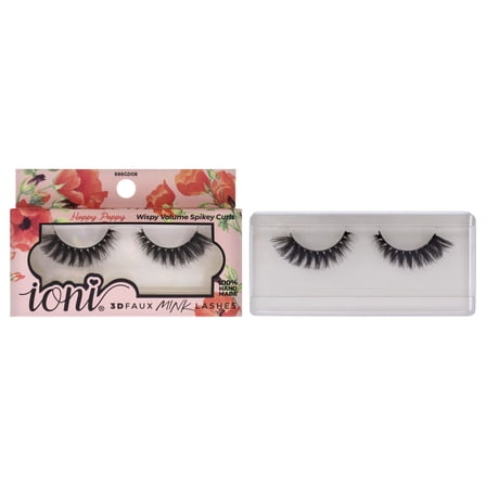 Lash Garden 3D Faux Mink Lashes - Happy Poppy by Ioni for Women 1 Pair Eyelashes