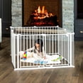 thumbnail image 4 of Regalo 192 Inch Double Super Wide Baby Gate and Play Yard, White, 4-in-1, Ages 6 to 24 Months, 4 of 7
