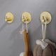 thumbnail image 2 of Bathroom Hooks Self-Adhesive Gold - 4 Pieces Towel Hooks Wall Hooks Clothes Hooks To Stick Strong 4.5*4.5*2.5cm, 2 of 5