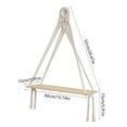 thumbnail image 3 of Xuniizn Floating Shelves for Wall, Bathroom Shelf Rustic Cotton Brackets, Floating Shelf for Wall for Bathroom, Living Room, Bedroom and Kitchen, Small Farmhouse Decor, Beige, 3 of 6