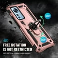 thumbnail image 3 of For Xiaomi 12 Pro Shockproof TPU + PC Phone Case with Holder(Rose Gold),iPhone 15, 3 of 7