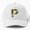 White, variant on Letter P Baseball Cap, Alphabet P Typography Graphic Design, Classic Hat