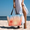 thumbnail image 6 of Naloa The Sunset of Dandelion Large Capacity Beach Bag, Waterproof Sandproof Beach Swim Pool Bag Tote Bag for Women, 6 of 7