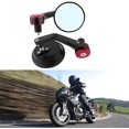 thumbnail image 1 of KATUR Universal Motorcycle Rearview Mirror Red Retro Style Side Rear View Mirror Motorbike Handlebar End Mirrors, 1 of 4