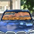 thumbnail image 5 of Foldable Car Windshield Sunshade UV Sun Visor Protector Blocks UV Rays Keeps Vehicle Cool 57x31.5 Inch American Folk Art Painting, 5 of 8