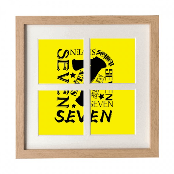 Seven Group Reunion Art Deco Fashion Frame Wall Tabletop Display 4 Openings Picture