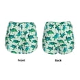 thumbnail image 6 of Uemuo Green Sea Turtle Pattern Women's Athletic Shorts High Waisted Running Shorts with Liner Pockets Gym Elastic Workout Shorts-Small, 6 of 9