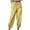 Yellow, variant on YUGYXL Womens Linen Tapered Pants Drawstring Stretch Waist Trousers Teen Girl Y2K Long Pants Fashion Casual Pants Green M