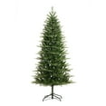 thumbnail image 2 of Haute Decor 7 Foot Pre Lit Asheville Slim Christmas Tree, White LED Lights, 2 of 5