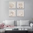 thumbnail image 7 of Neutral Shells Eva Watts by PI Creative Art Modern seashells Wall Pictures Vintage Giclee Print on Canvas Stretched for Living Room Bedroom 16 x 16 inch x 4 pcs, 7 of 7