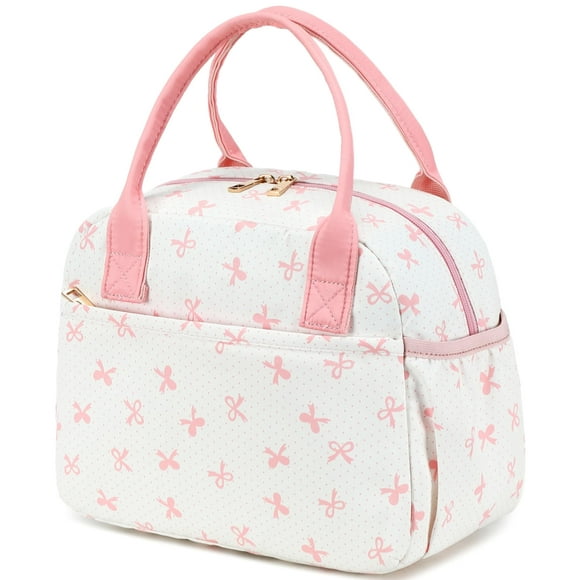 Lonchera Aislante CAMTOP Bolsa Térmica para Mujer Rosa 9.4L