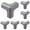 Dark Gray, variant on Corner Protector 4 Pack, Clear Furniture Edge Safety Corner Guards Cushion, Table Protectors for Covering Table Edges and Furniture Corners, Silicone Adhesive Corner Covers, Clear