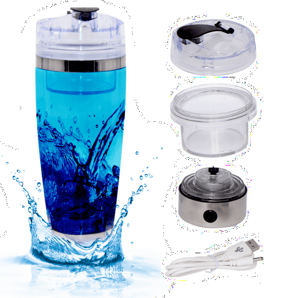7LMiXX USB Rechargeable Premium Stainless Steel Electric Shaker Bottle
