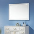 thumbnail image 4 of Altair 48" Rectangular Bathroom Wood Framed Wall Mirror in White, 4 of 9