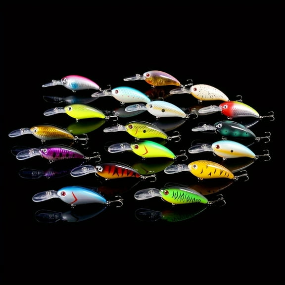 18-piece Crankbaits towing minofish bait, hook and hard bait