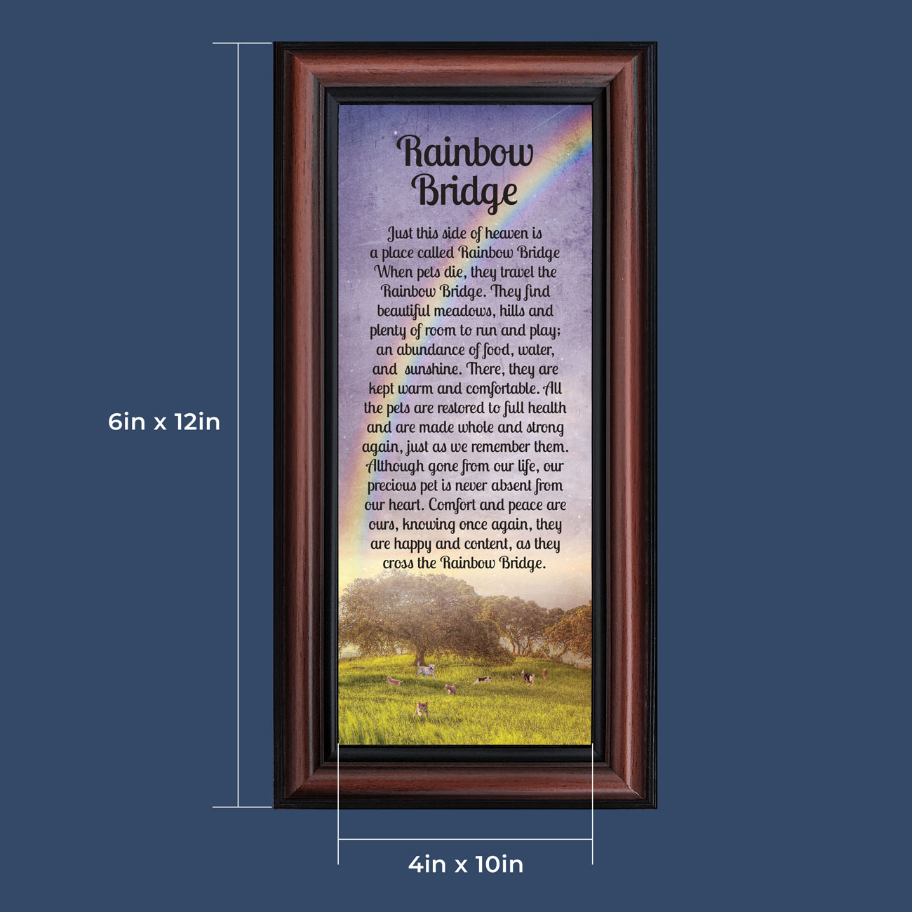 Download Pet Loss Gift Dog Loss Cat Loss Sympathy Gift Rainbow Bridge Pet Memorial Gifts Pet Memorial Frame Pet Loss Frame Pet Remembrance Pet Portraits Art Collectibles