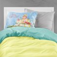 thumbnail image 2 of Carolines Treasures CK2466PILLOWCASE Merry Christmas White Poodle Fabric Standard Pillowcase, 2 of 2