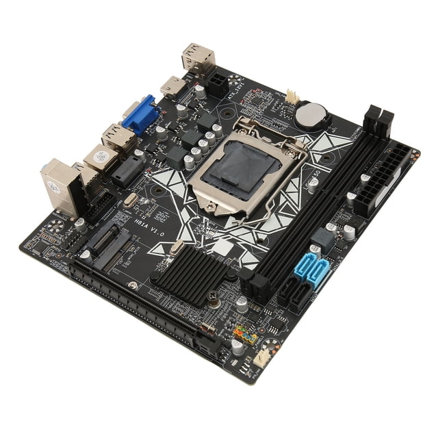 Placa Base De Escritorio H81A, Interfaz VGA La Placa Base H81A De Doble Canal Profesional Admite Pines LGA 1150 Para PC Para Computadora