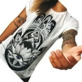 thumbnail image 2 of Femmes Hibou/lettres /t-Shirt à Imprimé Yeux T-shirt à Manches Courtes à Col Rond de Couleur Unie, 2 of 8