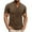 Khaki, variant on Men's Short Sleeve Button Color T Shirt Round Neck Tough Guy Base Top Mens Short Sleeve Shirts