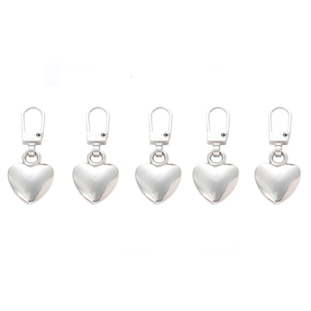 Tirador deslizante de cremallera desmontable, kit de reparación de cabeza de cremallera de Metal de repuesto Universal para manualidades, bolsos de equipaje, ropa, 5 piezas