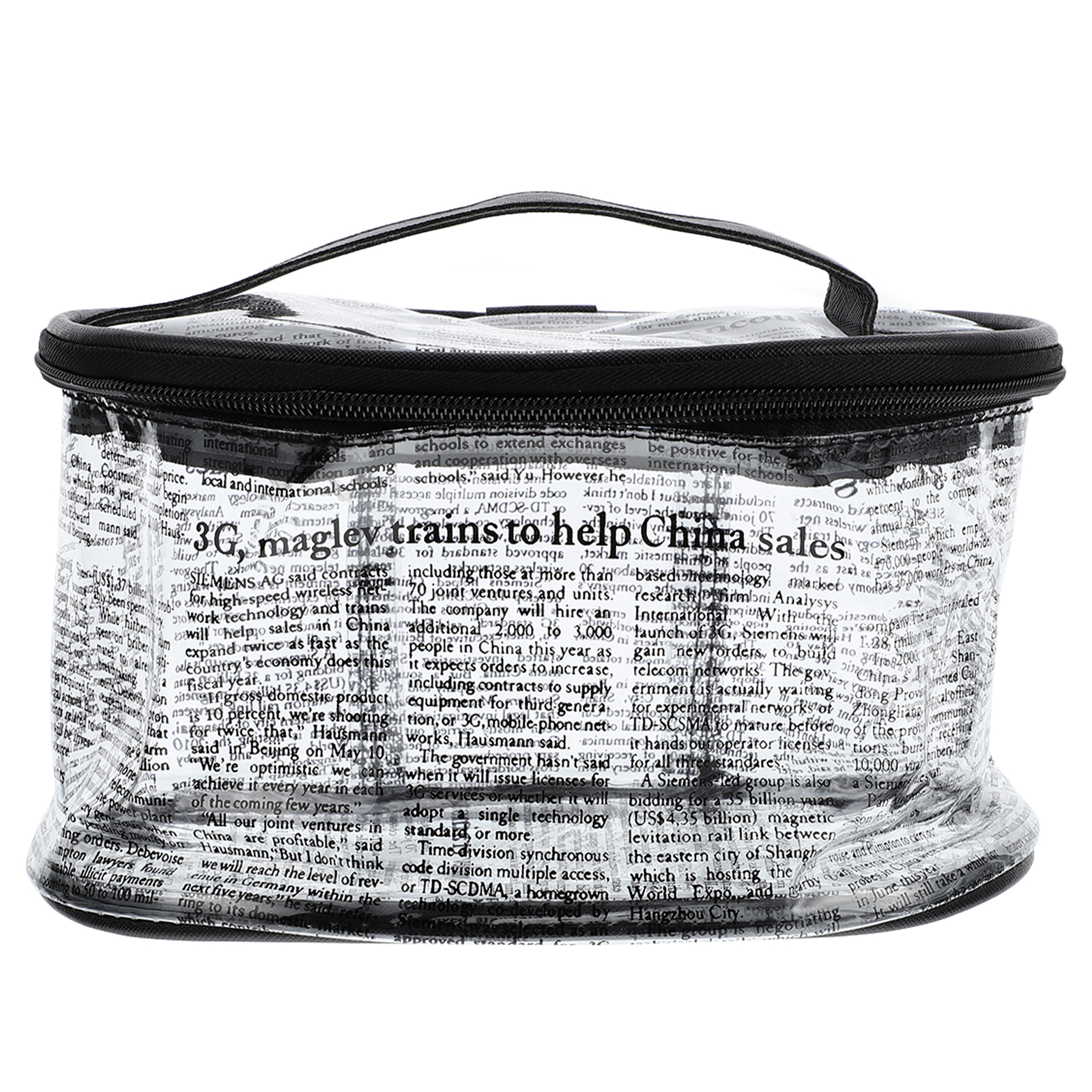 NUOLUX Bag Makeup Pouchzipper Toiletry Travel Organizer Capacity Clear