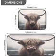 thumbnail image 3 of Coolnut 2 Pieces Highland Cow Kitchen Rugs and Mats Set Absorbent Soft Kitchen Mats for Floor Non-Slip Kitchen Mat Doormat Set, 19.7"x47.2"+19.7"x27.6" Home Decor Gifts, 3 of 7
