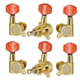 thumbnail image 3 of TISHITA 6 Pieces Enclosed Locking tuner Tuning Keys Head Knob 3Right and 3Left Accessory Gold, 3 of 8