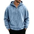 thumbnail image 4 of Frnrwgo Men's Hoodie Half Zip Loose Fit Warm Long Sleeve Hooded Casual Fall Winter Top, 4 of 5