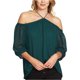thumbnail image 1 of 1.STATE Blusa de punto transparente para mujer, verde, pequeña 1.STATE Tejer, 1 of 1