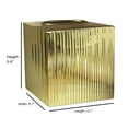 thumbnail image 4 of nu steel Kaiwah Gold Plated Steel Square Tissue Box Holder, 4 of 4