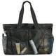 thumbnail image 3 of Bolsa de playa de malla, bolso de mano para picnic, bolso bandolera, multibolsillos, almacenamiento para juguetes, gran capacidad, plegable, portátil, material de poliéster duradero, para, 3 of 9