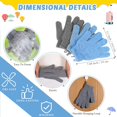 thumbnail image 3 of Juego de guantes exfoliantes para ducha y baño, para fregar la espalda, Breling, 3 of 7