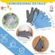 thumbnail image 3 of Juego de guantes exfoliantes para ducha y baño, para fregar la espalda, Breling, 3 of 7