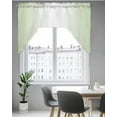 thumbnail image 5 of Light Green Ombre Kitchen Curtains Swag Valance for Windows/Bathroom/Cafe, Modern Gradient Abstract Art Rod Pocket Drape Panel Swag Curtains Valance for Bedroom/Living Room 56"x36", 5 of 6