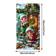 thumbnail image 4 of AOMXGD Christmas Door Tapestry, 35.5x71In Xmas Front Door Hanging Fabric Decor,Holiday Cloth Door Curtain For Bedroom Wall And Indoor Party Layout, 4 of 9