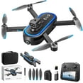 thumbnail image 2 of 1080P Camera Drone with Brushless Motor, 4.9'' Screen Remote, Under 250g No Registration, 360° Obstacle Avoidance, Altitude Hold, Gesture Control, Carrying Case for Kids Adults, 2 of 9