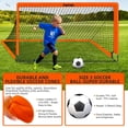 thumbnail image 4 of Portería de fútbol FITFIZZ portátil de 6 x 4 pies con pelota, escalera y conos, 4 of 7