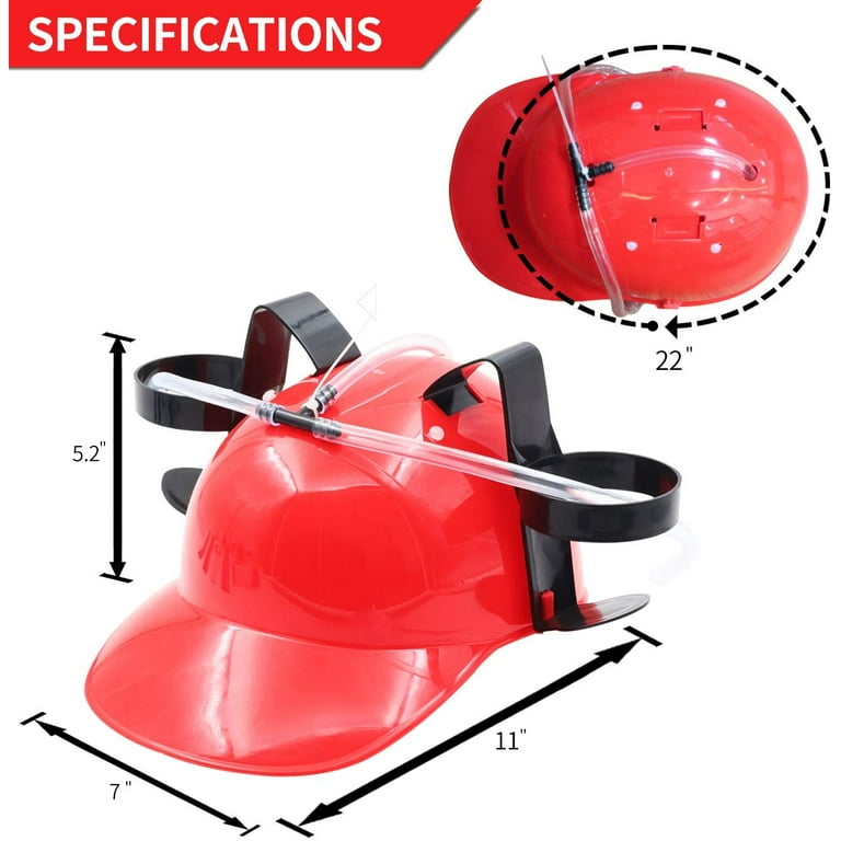 Novelty Place Drinking Helmet Can Holder Drinker Hat Cap Party Hat