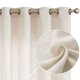 thumbnail image 1 of Cortinas Jinchan de lino, color beige, filtro de luz cruda, 50 x 54 cm, 2 paneles, 1 of 7