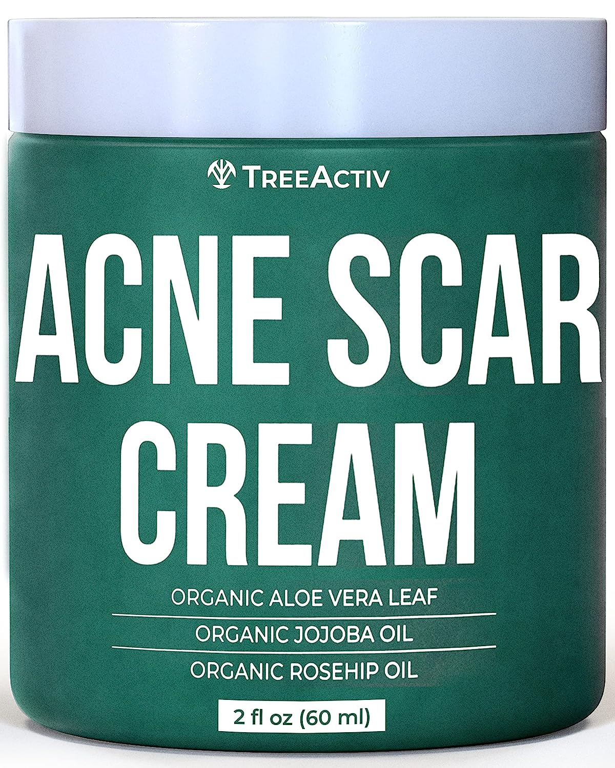 TreeActiv Acne Scar Cream, 2 fl oz, Dark Spots & Marks Diminisher, 200 Uses