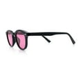 thumbnail image 6 of Micro Snug Round Hipster Horn Rim Nostalgic Retro Plastic Sunglasses Black - Pink, 6 of 7